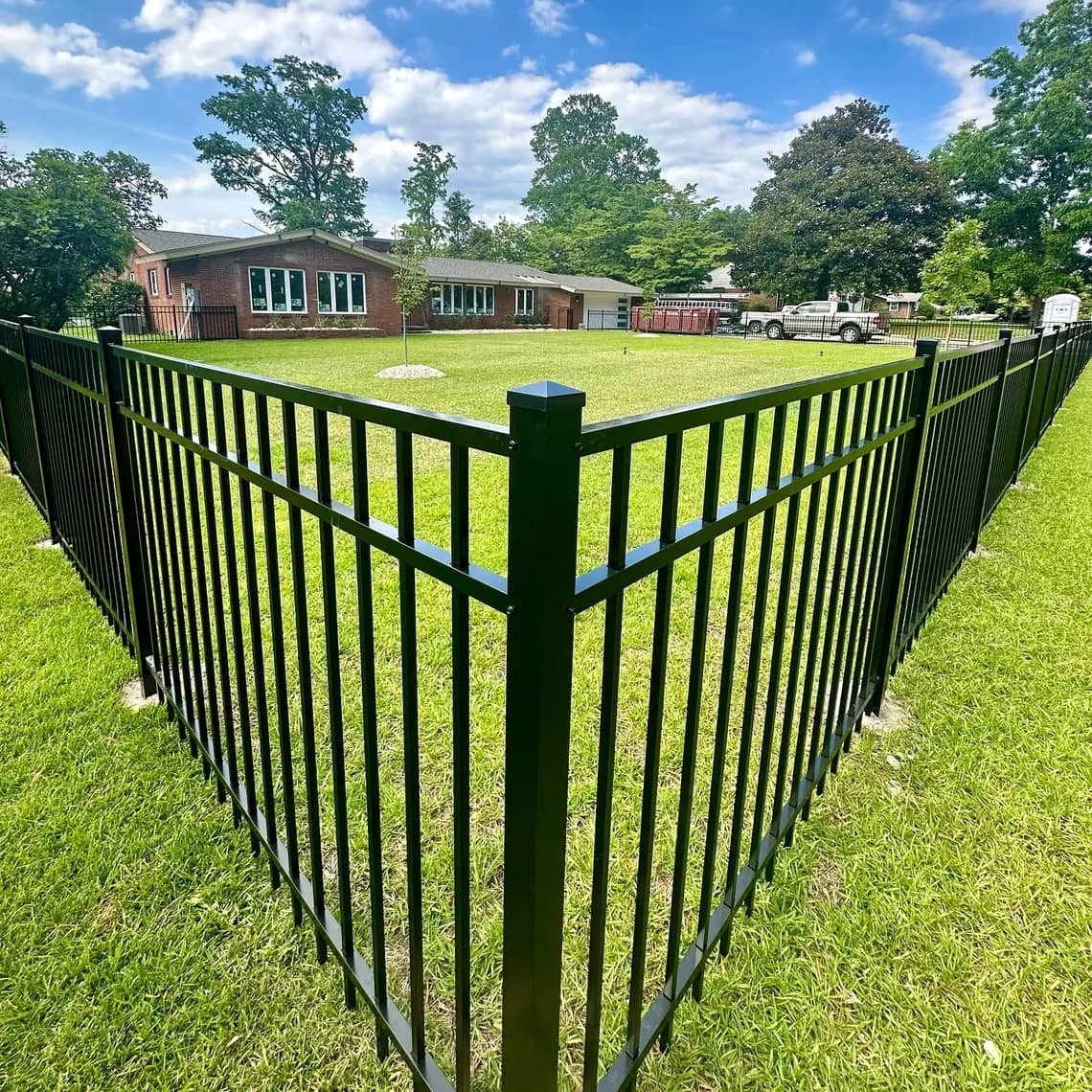 Black Aluminum Fence Style